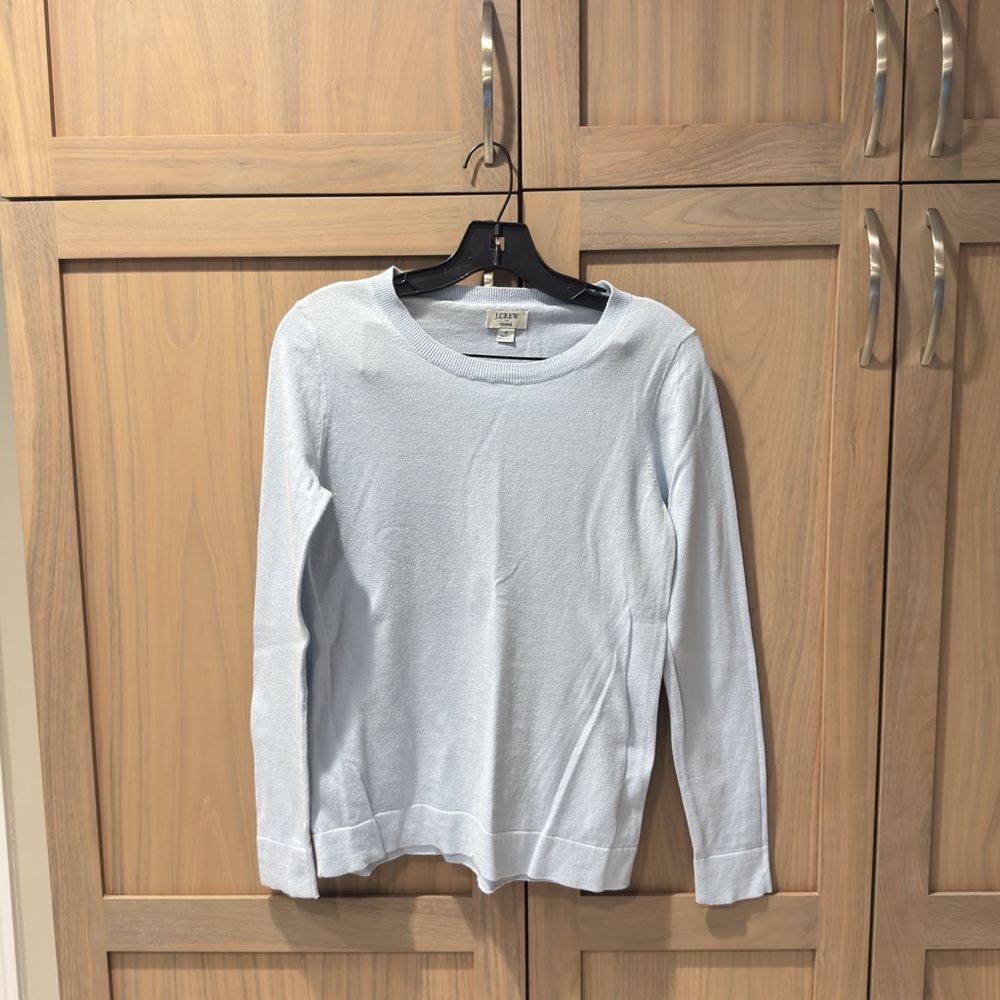 J. Crew Soft Sky Blue Long Sleeve Top